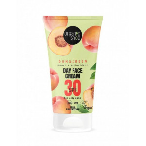 Crema protectie solara ten mixt sau gras, SPF 30 UVA - UVB, 50ml - Organic Shop
