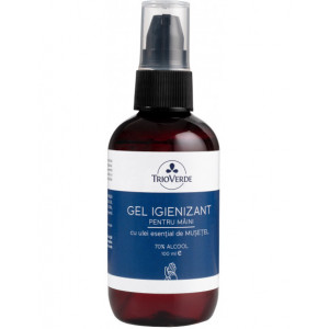 Gel ingienizant de mâini cu alcool și glicerina 100 ml - Trio Verde