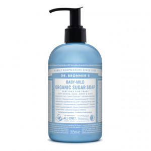 Sapun lichid Sugar Soap Inodor, pentru bebelusi si piele sensibila – 355 ml/710ml - Dr Bronner
