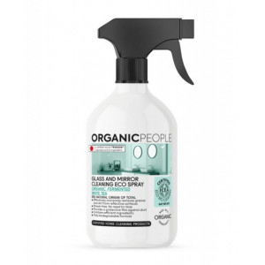 Solutie ecologica pentru geamuri si oglinzi cu extract de ceai alb, 500 ml - Organic People