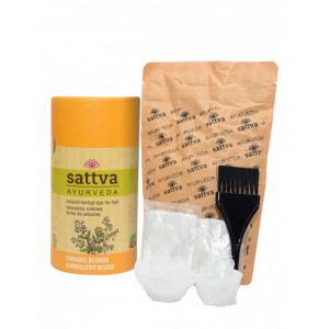 Vopsea de par Blond Caramel, 150gr – Sattva Ayurveda