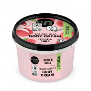 Crema de corp delicioasa Pink Lychee, 250 ml - Organic Shop