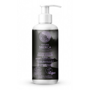 Crema maini SOS reparatoare maini si unghii cu rododendron, 250ml pompita - Natura Siberica