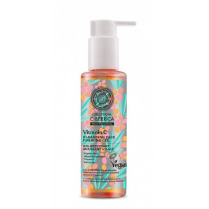 Gel spumant demachiant cu Vitamina C si acizi AHA, 145ml - C-BERRICA