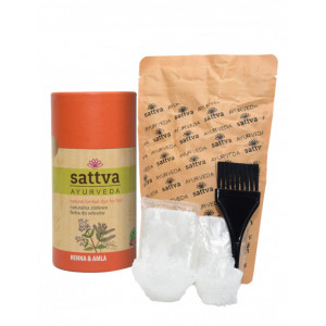 Vopsea de par Henna si Amla, 150gr – Sattva Ayurveda
