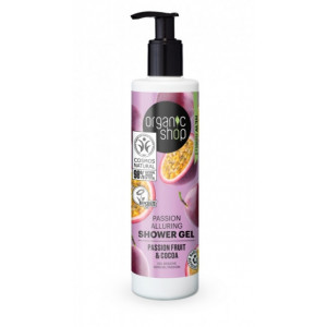 Gel de dus bio cu fructul pasiunii si cacao, Night Temptation - Organic Shop