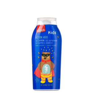 Sampon & gel de dus natural pentru copii Action Hero, 250 ml - BIOBAZA