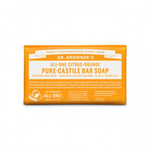 Sapun solid de Castilia, aroma Citrice 140g - Dr Bronner