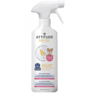 Solutie de indepartat petele pentru rufele copiilor, fara parfum, 475ml - ATTITUDE Sensitive