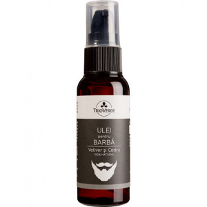 Ulei pentru barbă cu Vetiver și Cedru 50ml - Trio Verde