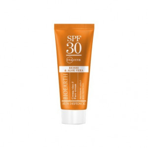 Crema solara ten SPF30 cu ganoderma si aloe - Sun Defence - Bioearth
