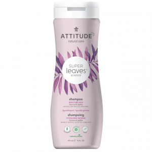 Sampon intens hidratant pentru par uscat si lipsit de stralucire Superleaves, 473 ml - ATTITUDE