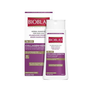 Sampon anticadere si volum Bioblas colagen + keratina pentru par subtire, 360 ml