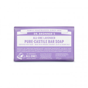 Sapun solid de Castilia, aroma Lavanda 140g - Dr Bronner