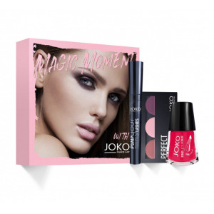 Set Cadou JOKO MAGIC MOMENT 3 (Rimel Pump Your Lashes + Fard TRIO 301 + Lac de unghii GRATIS)