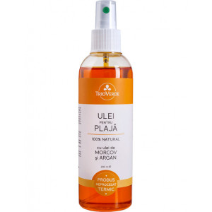Ulei pentru plaja cu ulei de morcov si argan-Trio Verde