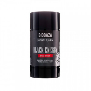 Deodorant stick natural Black Energy, cu carbune si menta - BIOBAZA