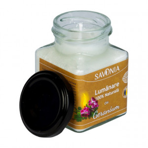 Geranium - Lumanare 100% Naturala - Savonia