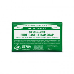 Sapun solid de Castilia, aroma Migdale 140g - Dr Bronner