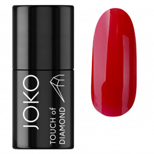 Lac gel pentru unghii JOKO TOUCH OF DIAMOND fără uscare lampă nr. 48 Deep Scarlet