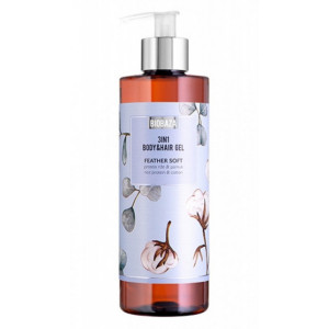 Sampon si gel de dus natural cu proteina din orez si bumbac, 400 ml - BIOBAZA