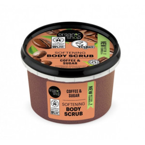 Scrub de corp delicios cu zahar si cafea Brazilian Coffee, 250 ml - Organic Shop