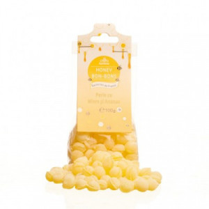 Bomboane perle cu ananas si miere 100g - Apidava