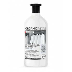 Detergent eco pentru rufe albe Organic Waterlily si Japanese Rice, 1L - Organic People