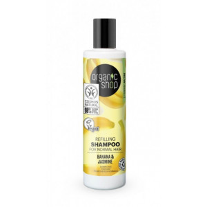 Sampon tonifiant cu banane si iasomie Banana & Jasmine, 280ml - Organic Shop