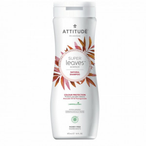 Superleaves Sampon fara silicon pentru protectia parului vopsit (473 ml), Attitude