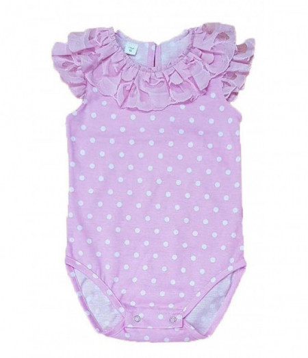 body elegant roz cu bulinute