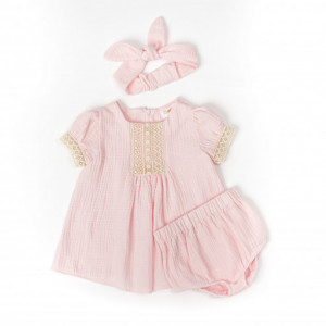 Rochita muselina SWEET BABY PINK