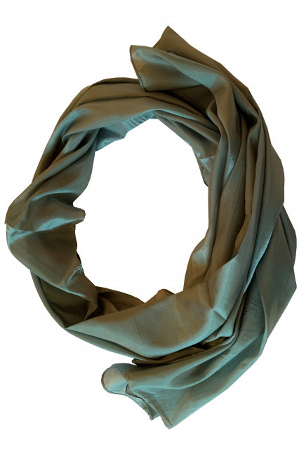 Esarfa matase o singura culoare, verde inchis, EBP-55
