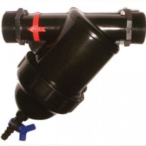 FILTRU PLASTIC 2" CU MINIVALVA SI SITA 120MESH