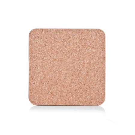 Coaster din pluta naturala,19.5 x 19.5 x 1 cm