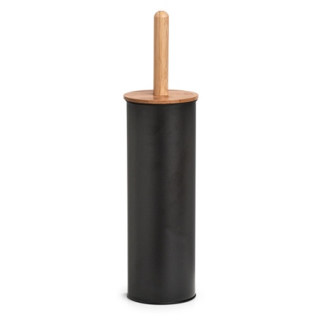 PERIE TOALETA NEAGRA DIN METAL/BAMBUS,ZELLER E
