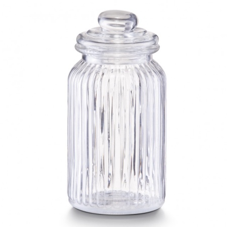 RECIPIENT CU CAPAC TRANSPARENT DIN STICLA 1,2 LITRI,ZELLER