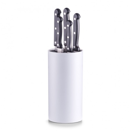 SET 5 CUTITE CU SUPORT DIN PLASTIC ALB,ZELLER