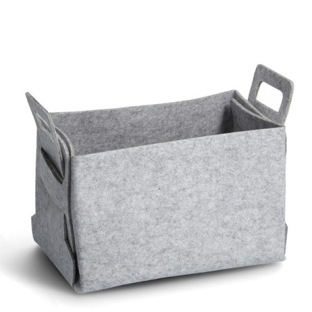 Cos de depozitare,pasla,36 x 25 x 23 cm, gri,Zeller