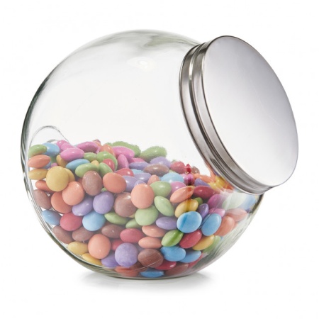 BORCAN TRANSPARENT/ARGINTIU,CU CAPAC,1,2 LITRI,ZELLER