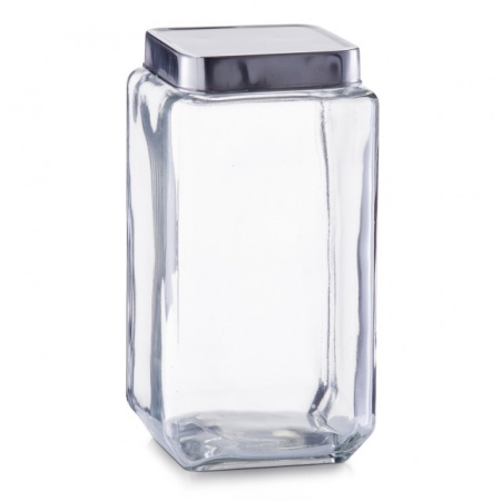 BORCAN TRANSPARENT CU CAPAC ARGINTIU,2 LITRI,ZELLER