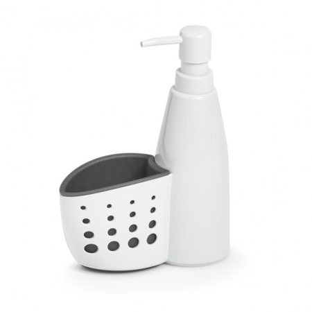 DISPENSER ALB/GRI DIN PLASTIC,350 ML.,ZELLER