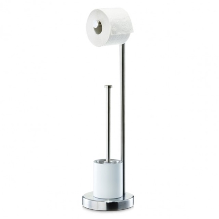 Suport hartie igienica + perie wc inox