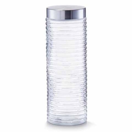Borcan sticla 2000 ml capac inox 10,5 x 29,5 cm