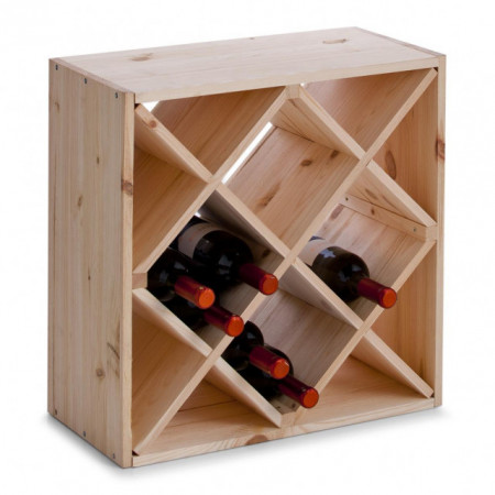 Suport pentru 24 sticle vin,din lemn de pin ,Zeller
