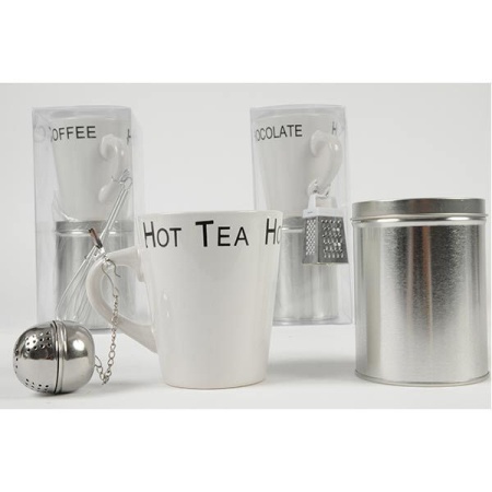 Cana ceramica 25cl + cutie pentru ceai