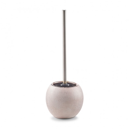 PERIE TOALETA ROZ/ARGINTIE,DIN CERAMICA SI INOX,ZELLER
