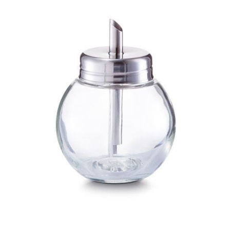 Recipient/doza zahar sticla si inox,240 ml.ZELLER E