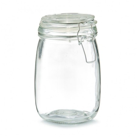 BORCAN CU CAPAC TRANSPARENT DIN STICLA 1000 ML, ZELLER