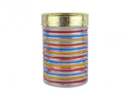 Borcan din sticla pictata 1,3 L PH-10027